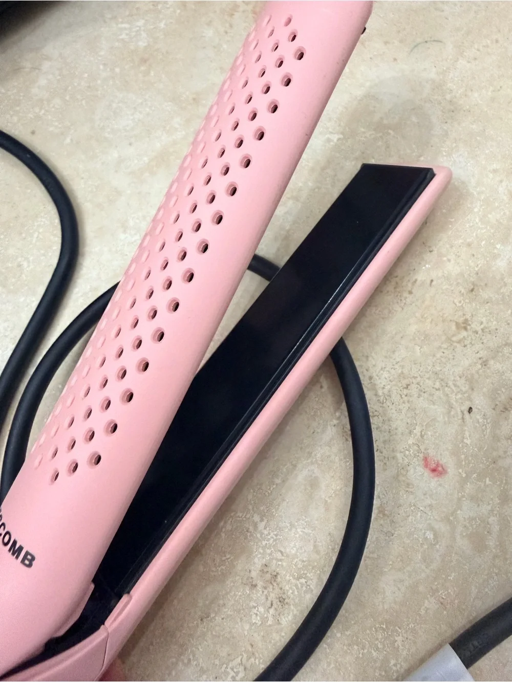 Pink Ceramic Hair Straightener - Lightweight Flat Iron